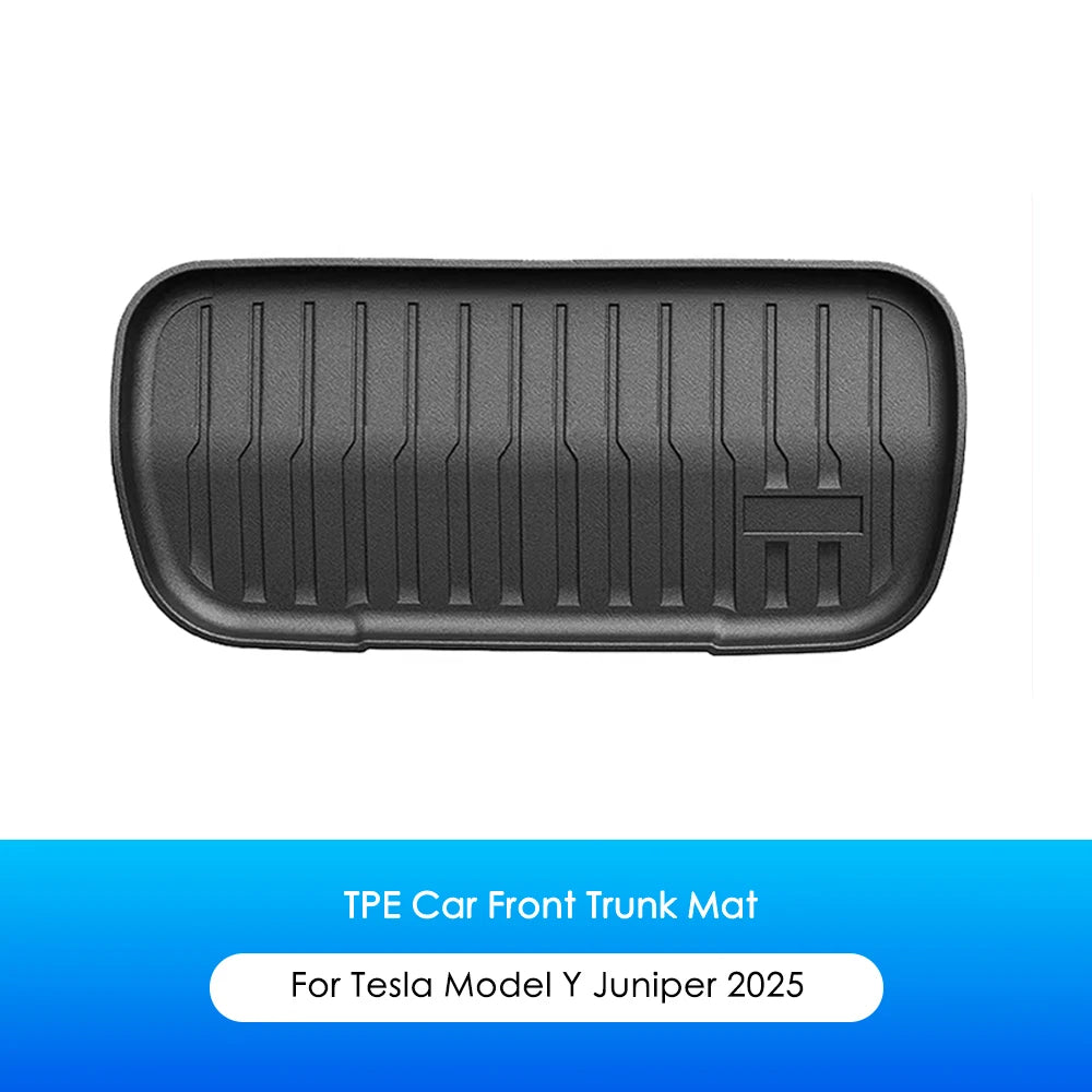 Heenvn For Tesla Model Y Juniper YL 2025-2026 Front Rear Trunk Mat Cargo Liner Waterproof Anti-slip TPE Pad Interior Accessories