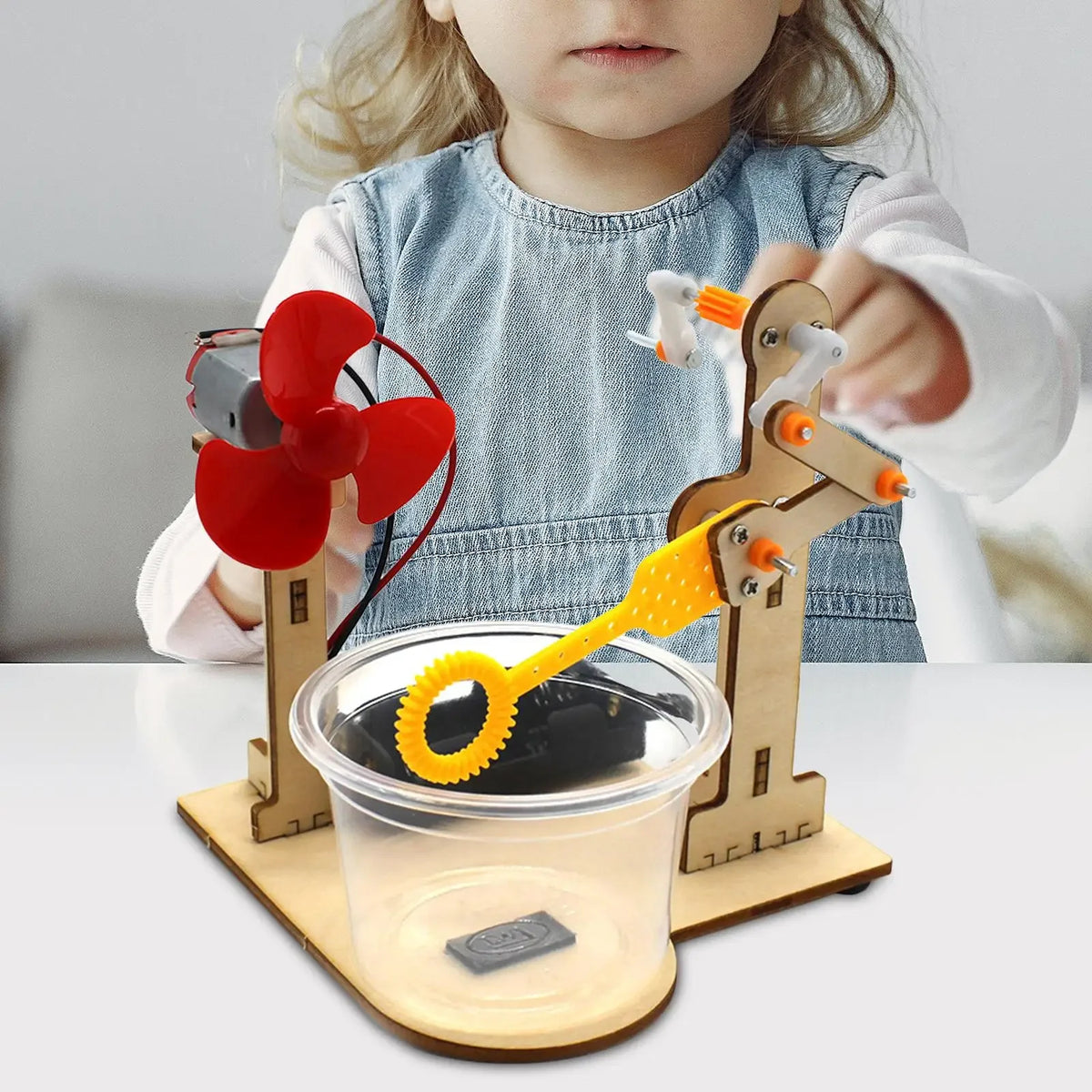 Wooden STEM Science Experiment DIY Educational Building Kit for Kids