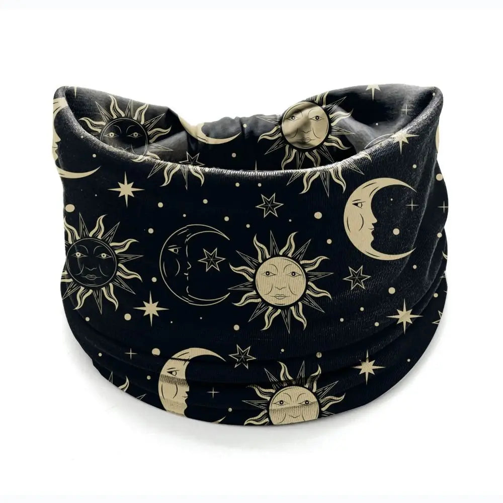 Boho Print Wide Knot Elastic Headband for Women