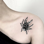 Halloween Spider Temporary Tattoo Stickers Waterproof Fake Scary Tattoo Sticker for Party Festival Body Face Arm Makeup 8pattern