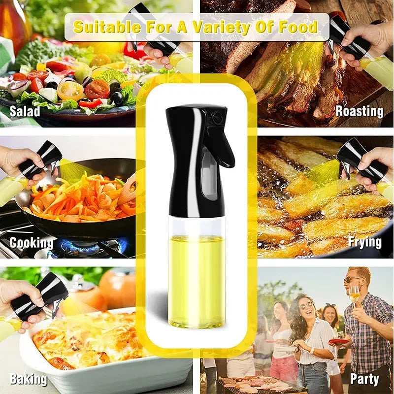 Dual-Use Oil Spray Bottle – Cooking Mister & BBQ Oil Brush