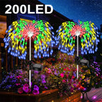 200LED Solar Power Pathway Lights Firework Decor Street Lawn Solar Lights for Outdoor Garden Yard