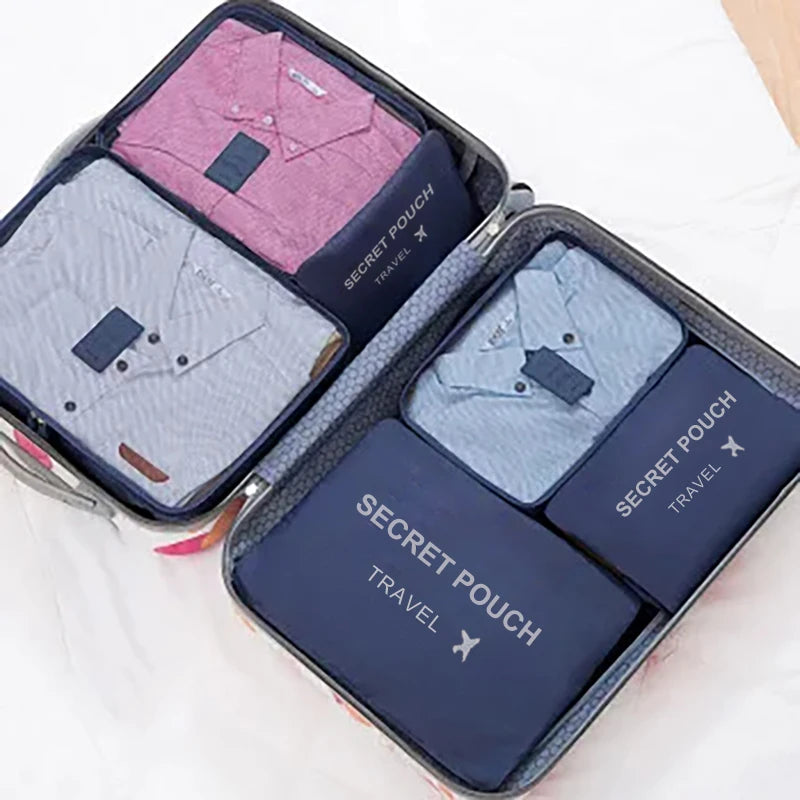 6PCS Waterproof Packing Cube Set for Travel & Luggage Organization