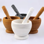 Resin Mortar and Pestle Set – Garlic, Herb & Spice Grinding Kitchen Tool