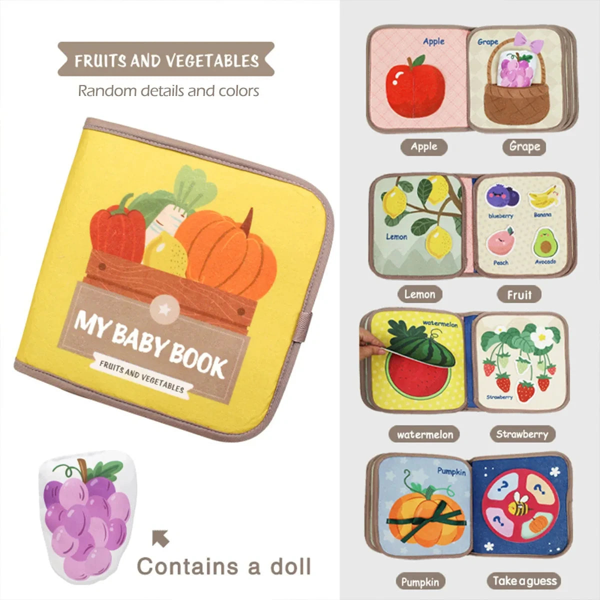 Montessori Busy Book – Sensory Learning & Cognitive Toy