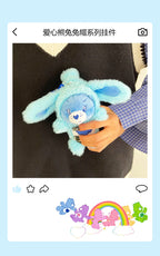 Care Bears Rabbit Hat Plush Keychain Rainbow Bear Bag Charm Gift