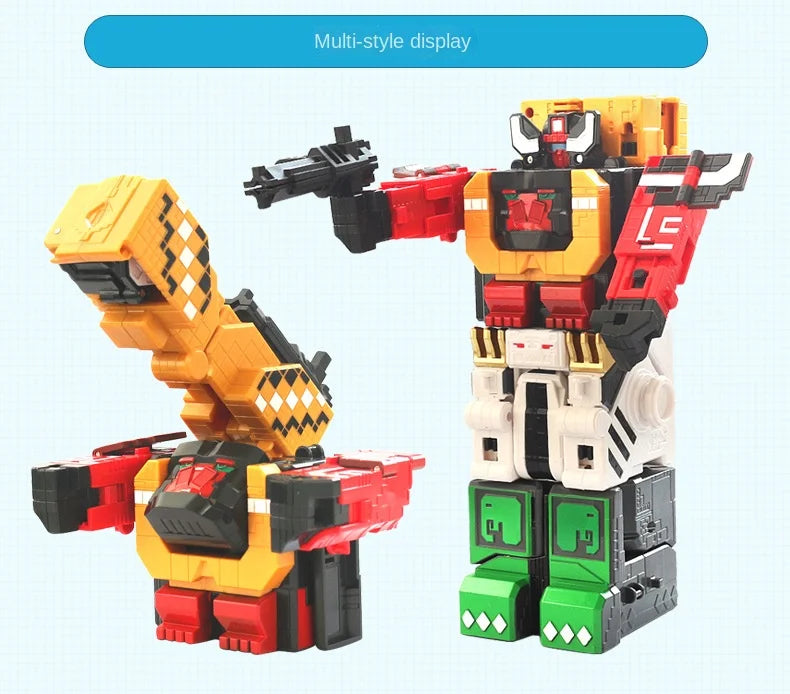 Math Cube Transformation Robot Toy