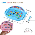 Magnetic Beads Doodle Board with Pen for Creative Learning and Drawing