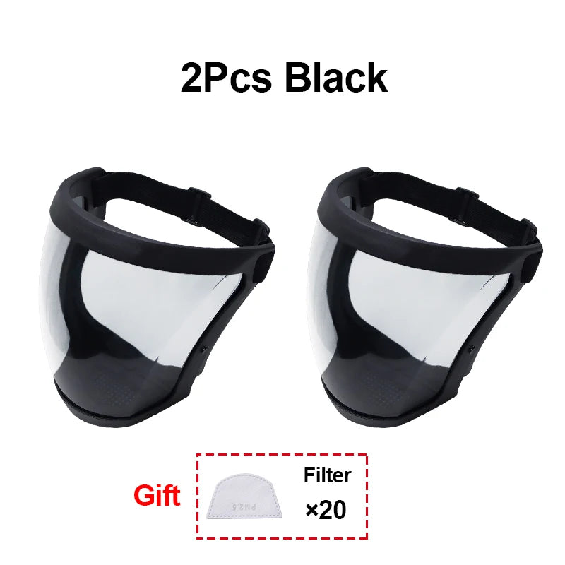 Transparent Kitchen Face Shield Anti-Fog Protective Visor for Cooking