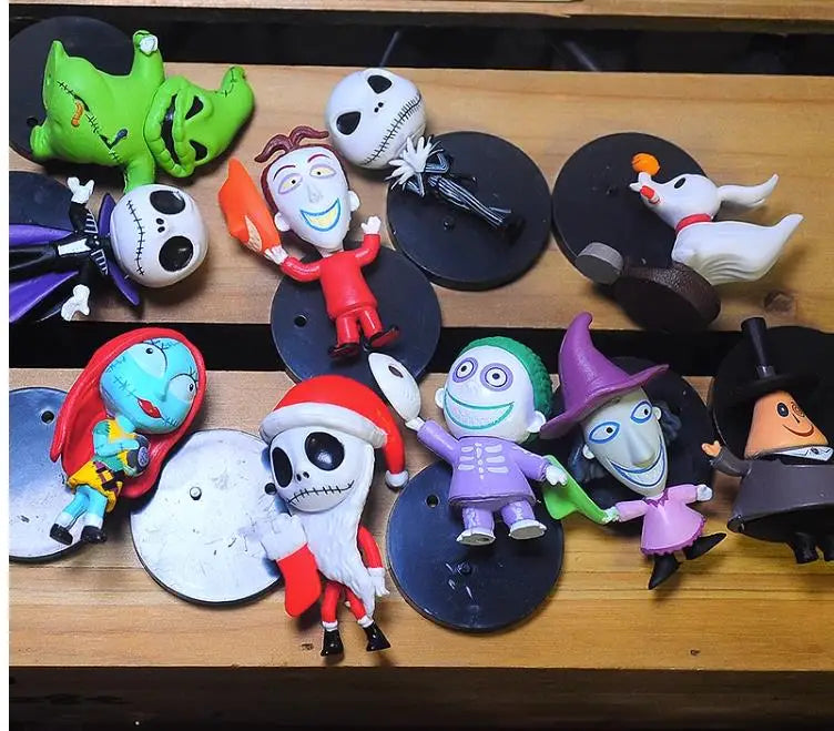 Nightmare Before Christmas Jack Skellington Pvc Action Figure Collection Model Bobble Head Dolls Toy For Children