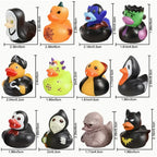 6/12/24pcs Halloween Rubber Ducks, Halloween Role Pack of Rubber Ducks, Pumpkin Rubber Duck, Funny Rubber Toys for Kids