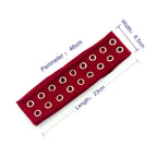 Punk Wide Elastic Eyelet Headband for Women