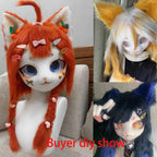 Kigurumi Base Beast Head Skull Mask Cosplay Fursuit Animal Cat Skull DIY Thicken Plastic Masks Carnival Anime Party Costume Prop