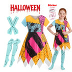 Girls Spooky Skeleton Ghost Sally Bride Dress Kids 2026 Halloween Carnival Party Character Cosplay Before Christmas Costume