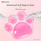 EXCO Ergonomic Silicone Mouse Wrist Rest Support Pad Cat Paw Hand Cushion Soft for Office Computer Laptop Gaming Pain Relief