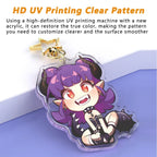 Custom Keychain Cartoon Acrylic Key Chain Photo Customized Anime Charms Hologram Clear Personalized Designer Car Keychains