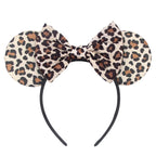 2026 Trip Mouse Ears Headband for Girls Women Sequin Castle 5"Bow Hairband Festival Party Cosplay DIY Hair Accessories