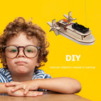 DIY STEM Science 3D Wooden Car & Boat Assembly Kit for Kids