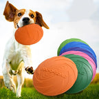 Silicone Flying Disc Dog Toy for Interactive Fetch and Training