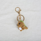 Mini Animal Crochet Keychain Cute Knitted Doll Keyring