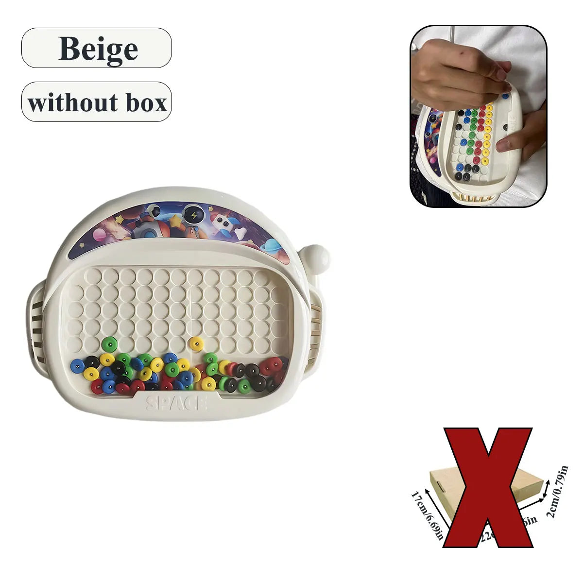 Magnetic Beads Doodle Board with Pen for Creative Learning and Drawing