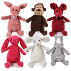 Corduroy Dog Molar Plush Toy for Interactive Chewing and Play