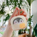 Cute Penguin Plush Keychain Bag Charm for Girls and Kids Gift