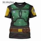 Darth Vader 3D Print Sport Quick-dry Breathable Men T-shirt Outdoor Street Cosplay Parent-child Short Sleeve Clothing Top Summer