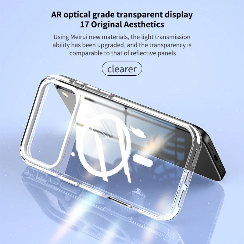 Luxury PE Striped Border Phone Case for iPhone 18 17 Air 16 15 14 Plus 13 12 Pro Max for Magsafe Magnetic Wireless Charge Cover