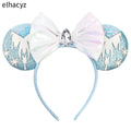 Mickey Cartoon Olaf Headbands for Kids Cute Snowman Ears Hair Accessories Women Elsa Frozen Hairband Girls Cosplay Headwear Gift