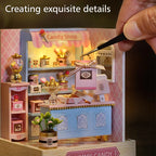 Wooden Miniature Doll House DIY 3D Puzzle Building Kit