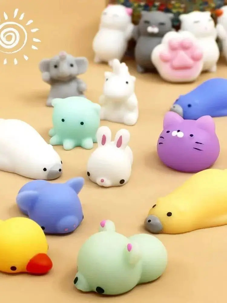 Mini Animal Squishy Toy Set – 20PCS Stress Relief Squeeze Toys