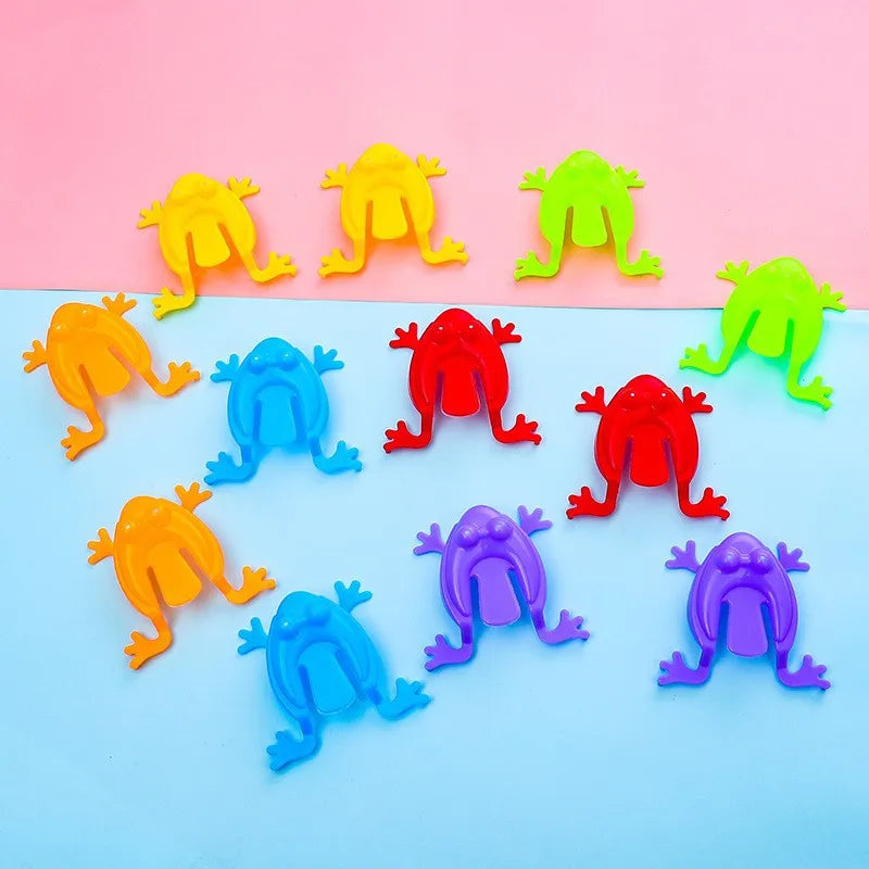 20PCS Colorful Jumping Frog Bouncing Toy Set for Kids