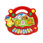 Kids Cartoon Piano Keyboard with Animal Sounds & Flashing Lights