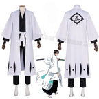 Aizen Sousuke Cosplay Costume Wig Bleach Cosplay Thousand Year Blood War Gotei 13 Team 5 Captain Robe Kimono Outfits Customize