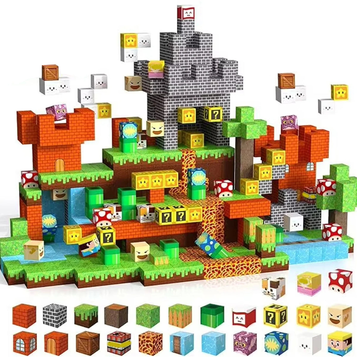 Sensory Montessori Magnetic Stacking Cubes