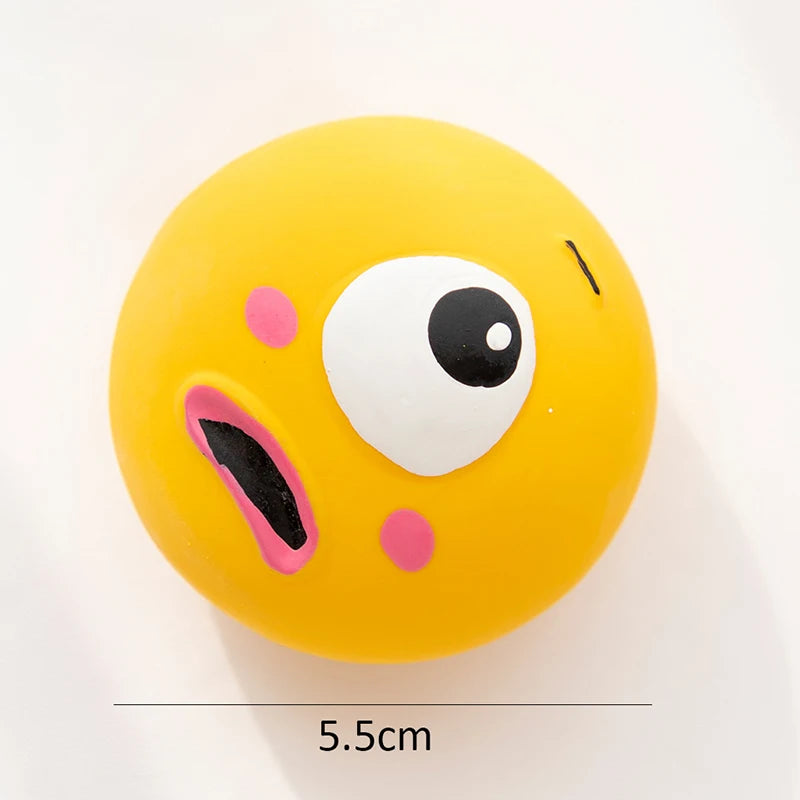 Squeaky Rubber Dog Ball for Interactive Chewing and Teeth Cleaning