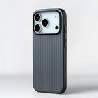Fashion Plating Luggage Stripes For MagSafe Phone Case For iPhone 18 17 16 15 14 Pro Max Shockproof Wireless Charge Matte Cover
