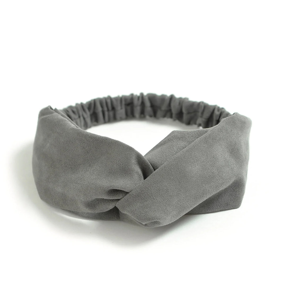 Cross Turban Twist Knot Boho Suede Headband for Women