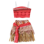 Girls Ocean Adventure Princess Costume – Moana 2 Piece Dress Outfit