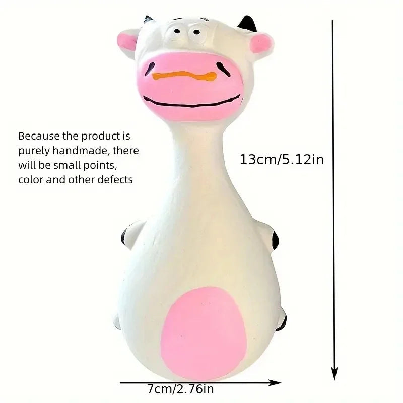 Soft Rubber Squeaky Dog Toy for Interactive Fetch and Chew Play