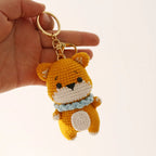 Cute Puppy Crochet Keychain Handmade Dog Bag Charm