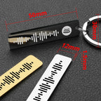 Personalized Spotify Code Keychains Music Keyrings Customized Scannable Song Name Key Rings Chains Best Gift for Car Couple P040