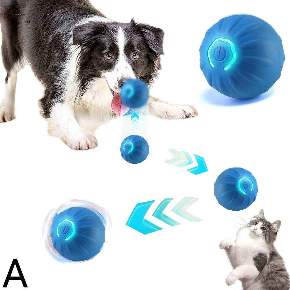 Interactive Motion Activated Dog Ball with Rope for Active Play