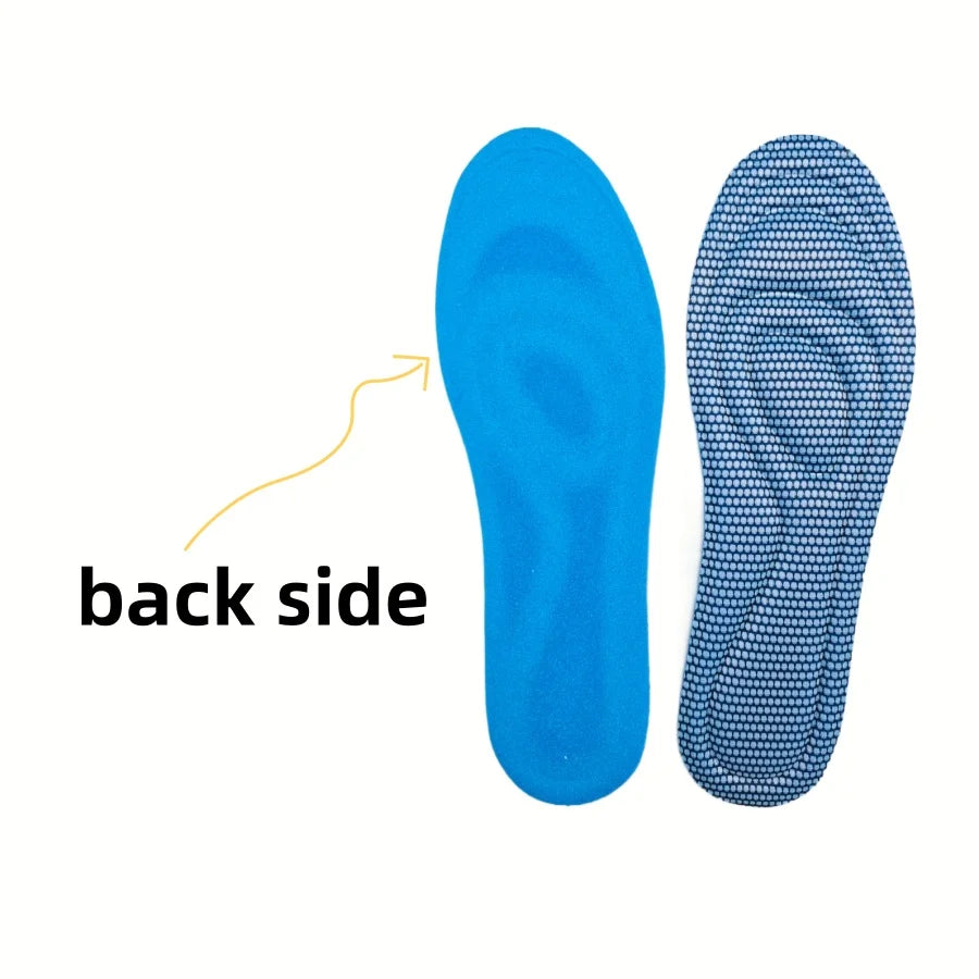 1/2 Pairs Memory Foam Disposable Insoles for Shoes Antibacterial Deodorization Sweat Absorption Insert Sport Shoes Pads