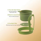 Press Type Drain Basket Food Strainer and Sink Organizer for Kitchen