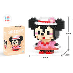 Disney Zootopia Small LinaBell Building Blocks Judy Nick Model Donald Duck Education Lotso Toys Mickey Mouse For Kids Birthday
