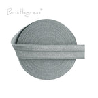 BRISTLEGRASS 2 5 10 Yard 5/8" 15mm Solid FOE Shiny Fold Over Elastic Spandex Satin Band Hair Tie Headband Dress Sewing Lace Trim