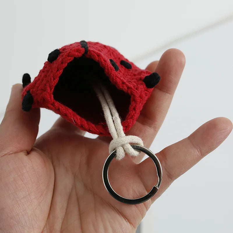 Cute Crochet Cactus Keychain Decorative Bag Charm