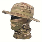 Camouflage Boonie Outdoor Hunting Hat with Wide Brim Protection